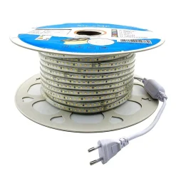 Ruban LED Fin 50M 220V Recoupable 20cm IP65 2835 120LED/m - Blanc Neutre 4000K - 5500K - SILAMP