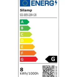 Ruban LED Fin 50M 220V Recoupable 20cm IP65 2835 120LED/m - Blanc Chaud 2300K - 3500K - SILAMP