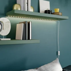 Ruban LED intégrée blanc neutre IP20 285lm 3.8W L.150xl.0,8xH.0,1cm blanc