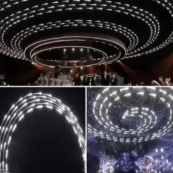 Ruban LED 10M Effet Dynamique 120LED/m 24V 10W/m + Contrôleur RF 12-24V pour Ruban LED - Blanc Neutre 4000K - 5500K - SILAMP