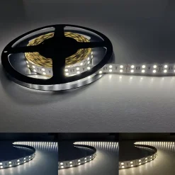 Ruban LED 5M 24V 5050 IP20 Double Rangée 120LED/m - Blanc Froid 6000K - 8000K - SILAMP