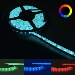 Ruban LED RGB 12V 5M 5050 IP44 60LED/m - SILAMP