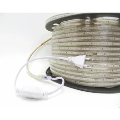 Ruban LED 220V 5050 IP65 60LED/m (Vendu sur mesure au mètre) - Blanc Froid 6000K - 8000K - SILAMP