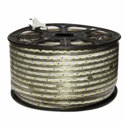 Ruban LED 220V 5050 IP65 60LED/m (Vendu sur mesure au mètre) - Blanc Froid 6000K - 8000K - SILAMP