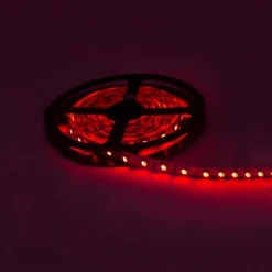 Ruban LED 12V 5M ROUGE IP54 SMD 2835 60LED/m - SILAMP