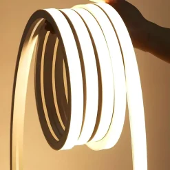 Ruban LED 220V 50M 10x10mm IP65 Finition Continue - Blanc Chaud 2300K - 3500K - SILAMP