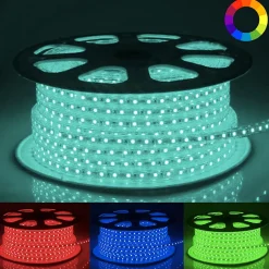Ruban LED 220V RGB Recoupable 5050 IP65 50M 60LED/m + Télécommande - SILAMP