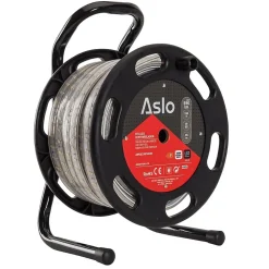 Ruban LED 7W sur Enrouleur 25m - Guirlande Lumineuse Blanche 4000K - Pour Intérieur Extérieur Façade Maison Evènement ASLO