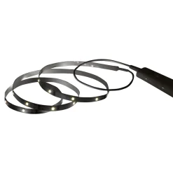 Ruban lumineux à piles à détection Lacerda LED intégrée blanc neutre IP20 130lm 2W L.100cm blanc GoodHome