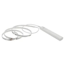 Ruban lumineux à piles à détection Lacerda LED intégrée blanc neutre IP20 130lm 2W L.100cm blanc GoodHome
