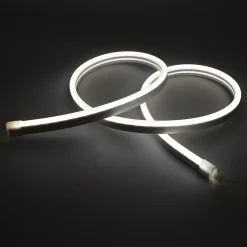 Ruban lumineux à piles Mendana LED intégrée blanc neutre IP20 150lm 5W L.100cm blanc GoodHome