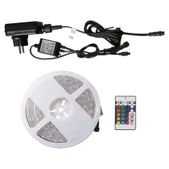 Ruban lumineux Ammasy LED intégrée variation de couleurs IP65 dimmable 1200lm 15W L.500cm blanc GoodHome