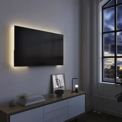 Ruban lumineux Baldaia LED intégrée variation de couleurs IP20 dimmable 5W L.400cm noir GoodHome