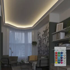 Ruban lumineux Berin LED intégrée variation de couleurs IP20 dimmable 30W L.1500cm blanc GoodHome