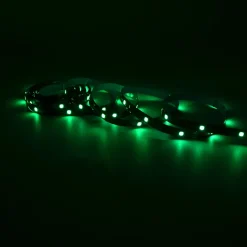 Ruban lumineux synchronisation musicale Baldaia LED intégrée variation de couleurs IP20 dimmable 5W L.400cm noir GoodHome