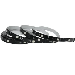 Ruban lumineux synchronisation musicale Baldaia LED intégrée variation de couleurs IP20 dimmable 5W L.400cm noir GoodHome