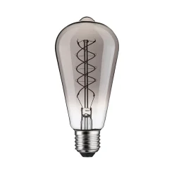 Rustic Shine Standard 230 V Ampoules LED E27 Filament en forme de S 170lm 4,2W 1800K gradable Verre fumé