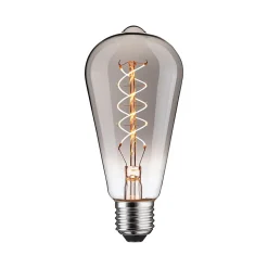 Rustic Shine Standard 230 V Ampoules LED E27 Filament en forme de S 170lm 4,2W 1800K gradable Verre fumé