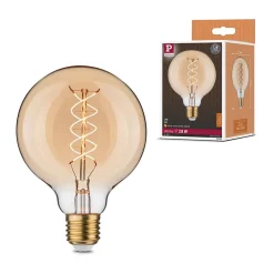 Rustic Shine Standard 230 V Globe LED Filament en forme de S 300lm 4,2W 1800K gradable Doré