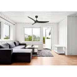 Samourai - Super destratificateur et ventilateur DC 152 cm noir pales laquées noires idéal 80 à 100 m²