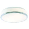 Searchlight Discs - Plafonnier à 2 ampoules au fini chrome, opale IP44, E27