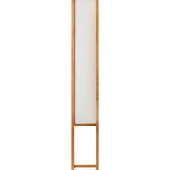 SEASIDE Lampadaire 2L nature/blanc 2xE27 40W - bois/textile - ampoule non incluse