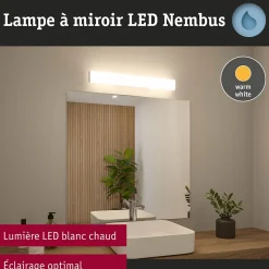 Selection Bathroom Applique LED Nembus IP44 3000K 600lm 230V 9W Chrome