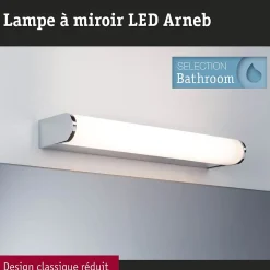 Selection Bathroom Applique LED Arneb IP44 3000K 550lm 230V 9W Chrome