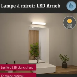 Selection Bathroom Applique LED Arneb IP44 3000K 550lm 230V 9W Chrome