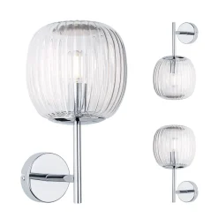 Selection Bathroom Applique Ruya IP44 E14 230V max. 20W gradable Verre Chrome