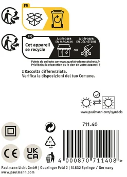 Selection Bathroom Applique Ruya IP44 E14 230V max. 20W gradable Verre Chrome