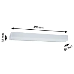 Selection Bathroom Éclairage de miroir LED Luno IP44 White Switch 550lm 230V 6W Alu