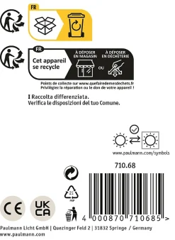 Selection Bathroom Plafonnier Gove IP44 G9 230V max. 20W gradable Noir mat Satiné