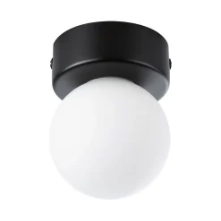 Selection Bathroom Plafonnier Gove IP44 G9 230V max. 20W gradable Noir mat Satiné