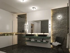 Selection Bathroom Plafonnier Gove IP44 G9 230V max. 20W gradable Noir mat Satiné