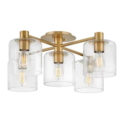 Semi-plafonnier Axel 5 lumières