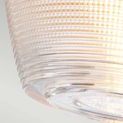 Semi-plafonnier Dublin 1 lumière - Laiton naturel peint