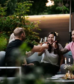 Set éclairage ext. pour clôture PVC/Aluminium - 3 Barettes lumineuse 1733 m/m Anthracite - 1 transformateur et 1 prolongateur