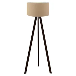 Set de 2 luminaires Scunthorpe suspension et lampadaire E27 beige lux.pro