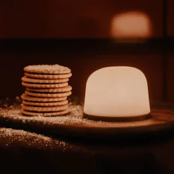 Set de 3 veilleuses Dôme 7.5cm en Bois - Atelier Pierre