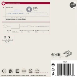 SimpLED Power Strip LED Blanc chaud avec Dimm/Switch Kit complet 3m revêtue 33W 1100lm/m 72 LEDs/m 3000K 48VA