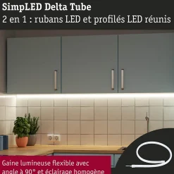 SimpLED Strip LED Delta Kit complet 1m revêtue 4,5W 660lm/m 3000K