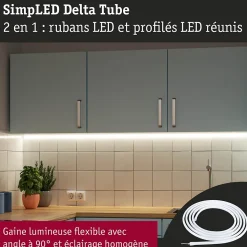SimpLED Strip LED Delta Kit complet 5m revêtue 18W 660lm/m 3000K
