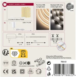 SimpLED Strip LED Full-Line COB Kit complet 3m 11W 500lm/m 384 LEDs/m 3000K 12VA