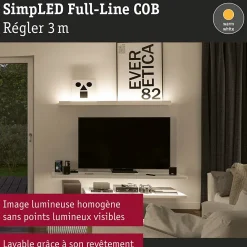 SimpLED Strip LED Full-Line COB Kit complet 3m 11W 500lm/m 384 LEDs/m 3000K 12VA