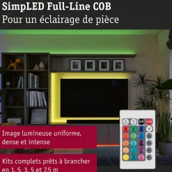 SimpLED Strip LED Full-Line COB Kit complet 5m 14,5W 140lm/m 840 LEDs/m RGB 24VA