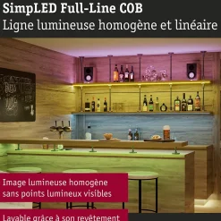 SimpLED Strip LED Full-Line COB Kit complet 7,5m 19,5W 140lm/m 840 LEDs/m RGB 24VA