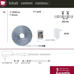 SimpLED Strip LED RGBIC Motion Music Kit complet 10m revêtue 32W 130lm/m 420 LEDs/m RGB 36VA