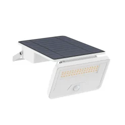 Sky Solar Sensor - Lampe solaire LED avec détecteur mouvement et de crépuscule, 8 W, 1600 lm, 4000K, IP54 - Beneito Faure - Blanc