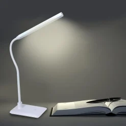 SLIM: Lampe de bureau LED 510 lumen,6W, interrupteur tactile, blanc